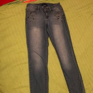 Blue jeans with bedazzle